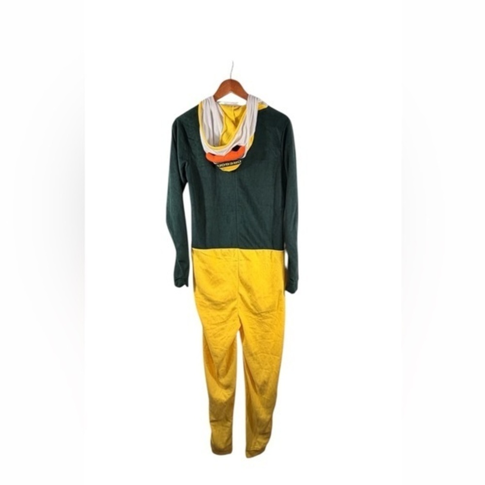 Sideline Apparel Oregon Ducks Hooded Fleece Onesie Green Yellow Size Small